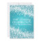 Elegant 40th Birthday Sparkling Wave Turquoise