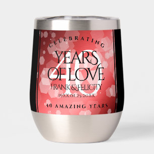 Elegant 40th Ruby Wedding Anniversary Celebration