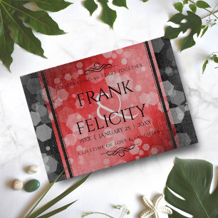 Elegant 40th Ruby Wedding Anniversary Celebration Cutting Board