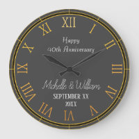 Elegant 40th Wedding Anniversary Personalised