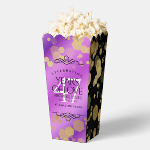 Elegant 47th Amethyst Wedding Anniversary Favour Box