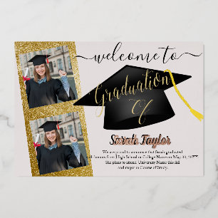 Elegant 4 Photo Graduation
