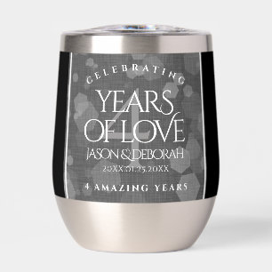 Elegant 4th Linen Wedding Anniversary Celebration