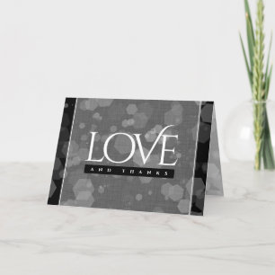 Elegant 4th Linen Wedding Anniversary Celebration Thank You Card