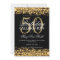 Elegant 50th Birthday Party Sparkles Gold