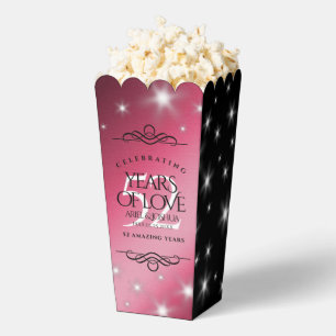 Elegant 52nd Star Ruby Wedding Anniversary Favour Box