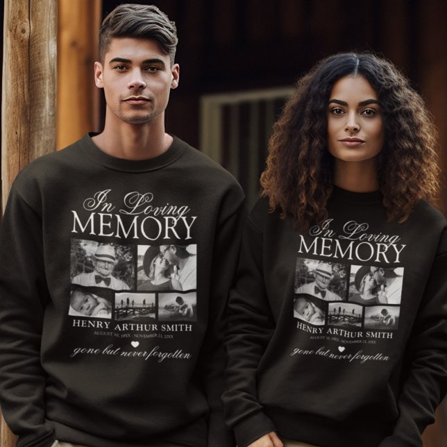 Elegant 5 Photo In Loving Memory Sweatshirt (Creator Uploaded)