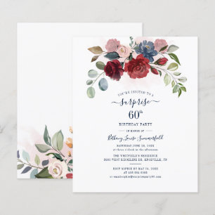 Elegant 60 Birthday Party Invitation