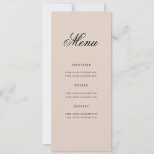 Elegant 60th Birthday Party Menu Gold Champagne Invitation