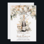 Elegant 60th Surprise Birthday Party Invitation<br><div class="desc">Elegant surprise 60th birthday party invitation,  featuring watercolor balloons,  blush pink,  cream florals and a scattering of faux gold confetti. Customise for any age.</div>