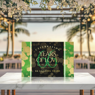 Elegant 66th Titanite Wedding Anniversary Guest Book