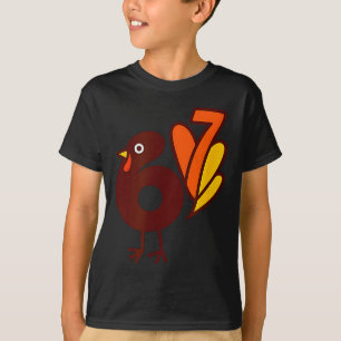 Elegant 67 Turkey Bird Six Seven Silhouette Fall S T-Shirt