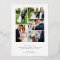 Elegant 6 photos newlywed Merry Christmas gold