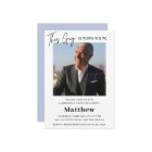 Elegant 70th birthday invitations Men Photo