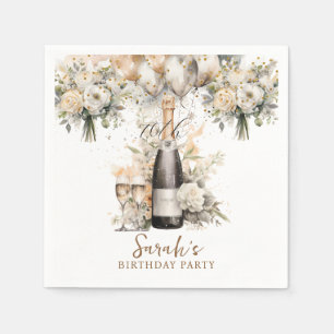 Elegant 70th Surprise Birthday Party Napkin