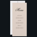 Elegant 80th Birthday Party Menu Gold Champagne Invitation<br><div class="desc">Elegant "Birthday Party Menu" design with a formal typography script in Gold w/ custom text.</div>