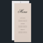 Elegant 80th Birthday Party Menu Gold Champagne Invitation<br><div class="desc">Elegant "Birthday Party Menu" design with a formal typography script in Gold w/ custom text.</div>