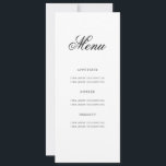 Elegant 80th Birthday Party Menu Gold  Invitation<br><div class="desc">Elegant "Birthday Party Menu" design with a formal typography script in Gold w/ custom text.</div>