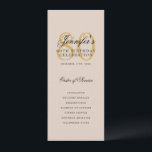 Elegant 80th Birthday Party Program Gold Champagne Invitation<br><div class="desc">Elegant "Birthday Party Program" design with a formal script typography and custom text.</div>