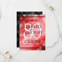 Elegant 80th Ruby Wedding Anniversary Celebration