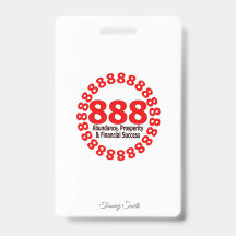 Elegant 888 Angel Number Invitation Card