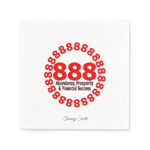 Elegant 888 Angel Number Paper Napkins