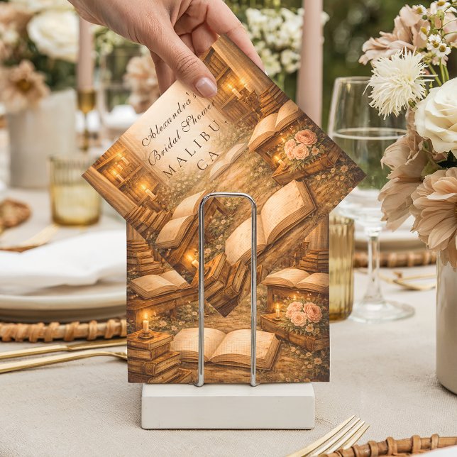 Elegant A New Chapter Bridal Shower Napkin (Creator Uploaded)