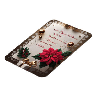 Elegant A Starry Welcome to 2026 Flat Greeting Magnet