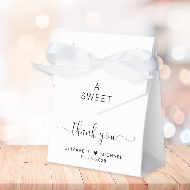 Elegant A Sweet Thank You Wedding Favour Box (Creator Uploaded)