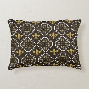 Elegant Abstract Background. Seamless Geometric Pa Decorative Cushion