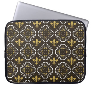 Elegant Abstract Background. Seamless Geometric Pa Laptop Sleeve