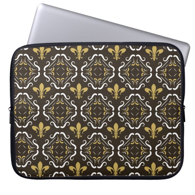 Elegant Abstract Background. Seamless Geometric Pa Laptop Sleeve (Front)