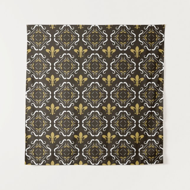 Elegant Abstract Background. Seamless Geometric Pa Tapestry (Front)