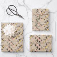 Elegant Abstract Botanical Dots Pattern Sand Black