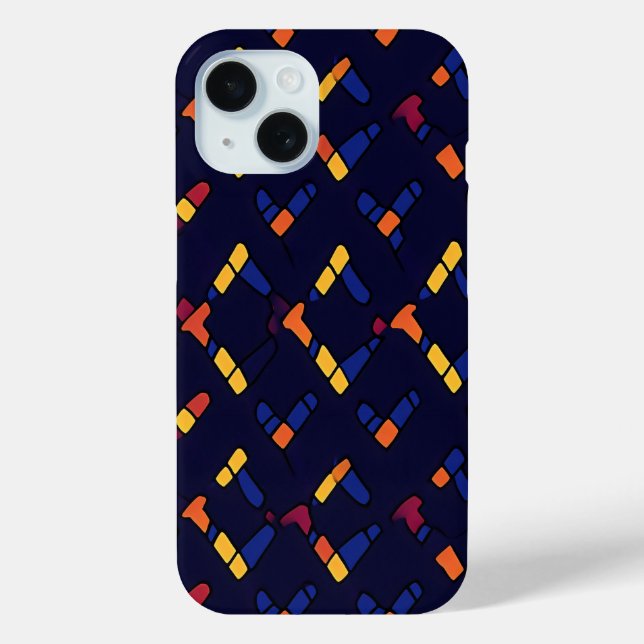Elegant Abstract Colourful Pattern Case-Mate iPhone Case (Back)