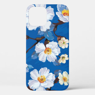 Elegant abstract floral pattern iPhone 12 case