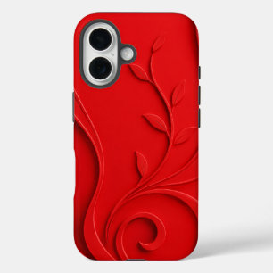 Elegant Abstract Floral Premium Stylish iPhone 16 Case