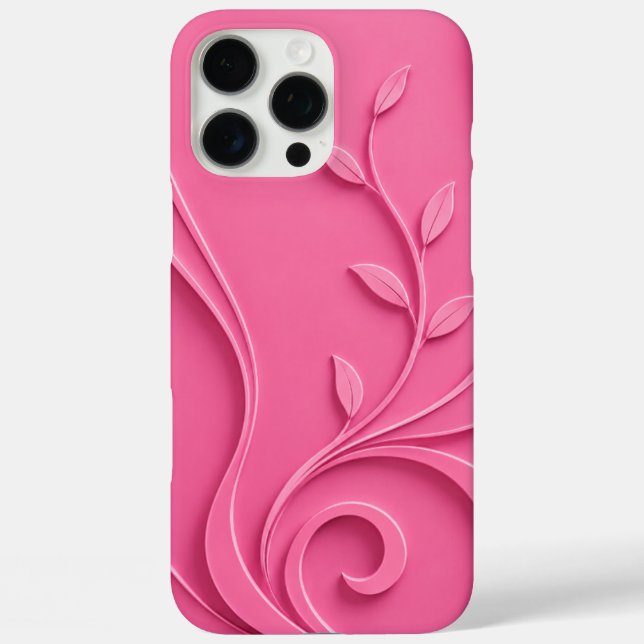 Elegant Abstract Floral Premium Stylish Case-Mate iPhone Case (Back)