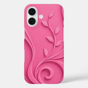 Elegant Abstract Floral Premium Stylish iPhone 16 Case