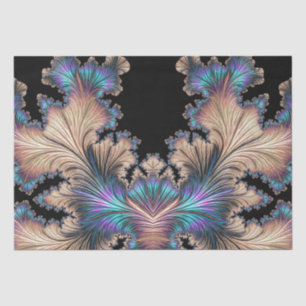 Elegant Abstract Fractal Feathers 11 Decoupage Tissue Paper