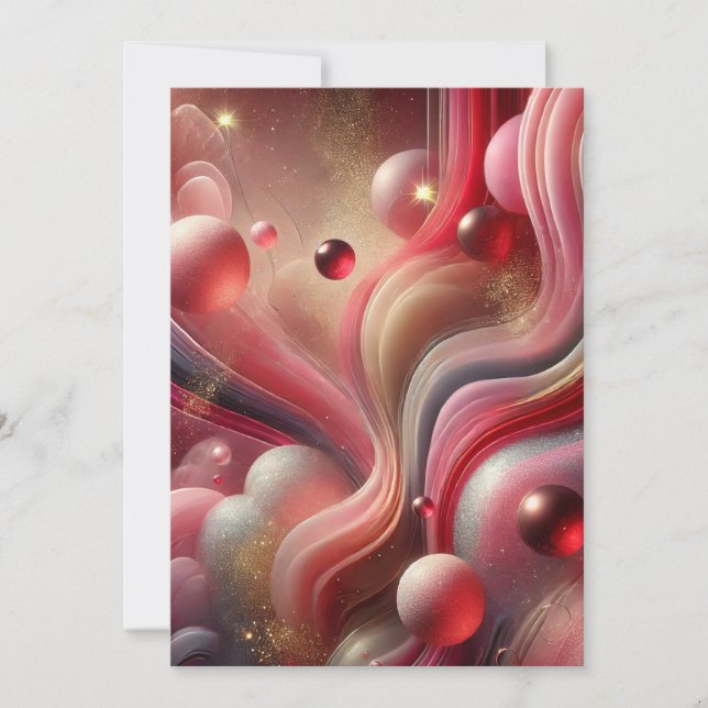 Elegant Abstract Invitation Card (Front)