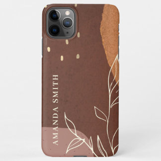 Elegant Abstract Pale Gold Marble Agate iPhone Cas 11Pro Max Case