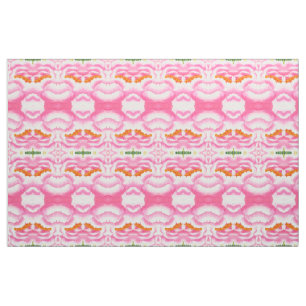 Elegant Abstract Pink Tie Dye Pattern Fabric