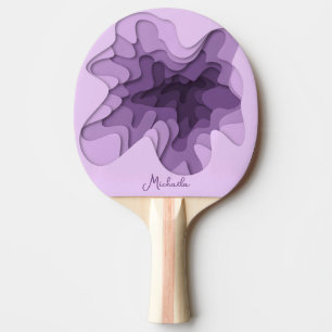 Elegant Abstract Purple Ombre  Ping Pong Paddle