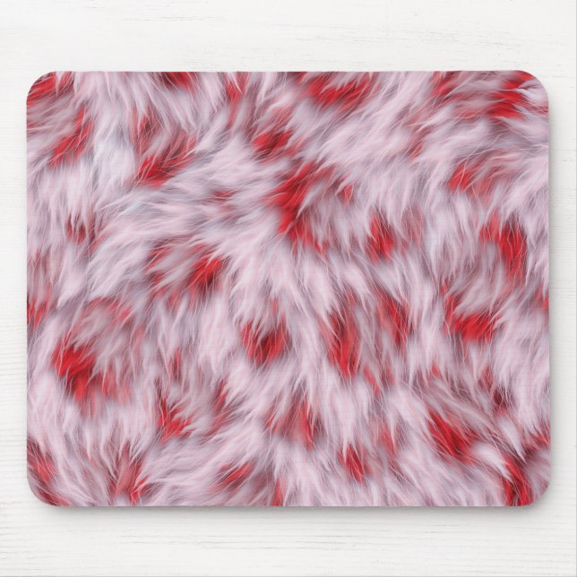 Elegant Abstract Soft Fluffy Fur Pattern | Mouse Pad (Front)