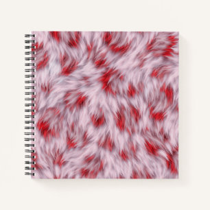 Elegant Abstract Soft Fluffy Fur Pattern Notebook