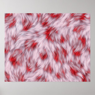 Elegant Abstract Soft Fluffy Fur Pattern   Poster