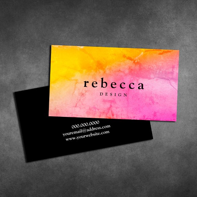 Elegant abstract vibrant colourful graphic design business card (Creator Uploaded)