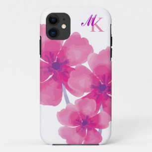 Elegant Abstract Watercolor Floral iPhone Case