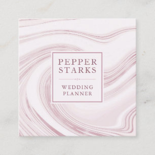 Elegant Abstract Watercolor Marble   Business Card